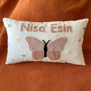 İsme Özel Bebek Takı Yastık Kılıfı Model: PPK052