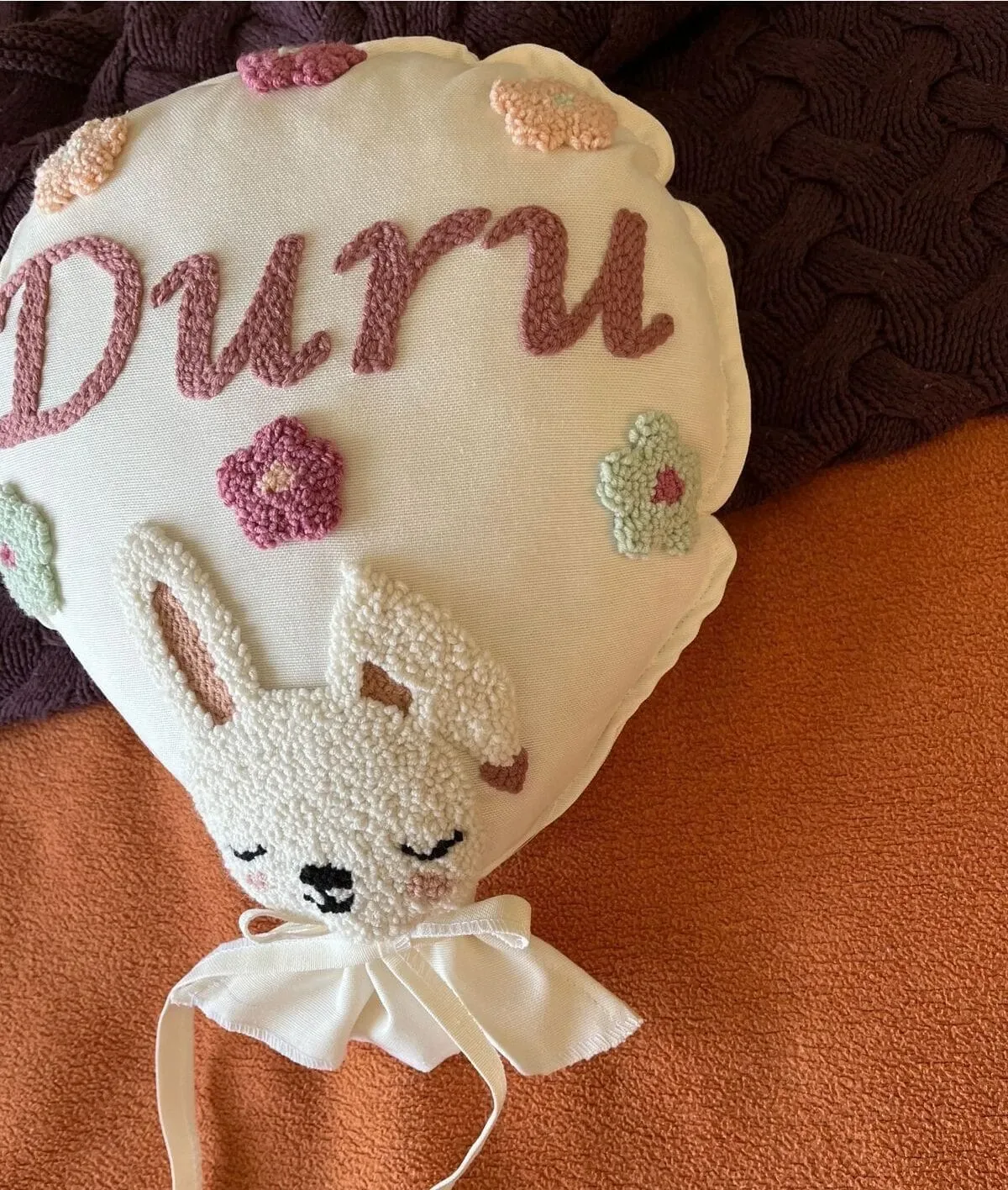 İsme Özel Bebek Dekoratif Balon Yastık -İç Dolgulu, Model: PPK089 - Görsel 2