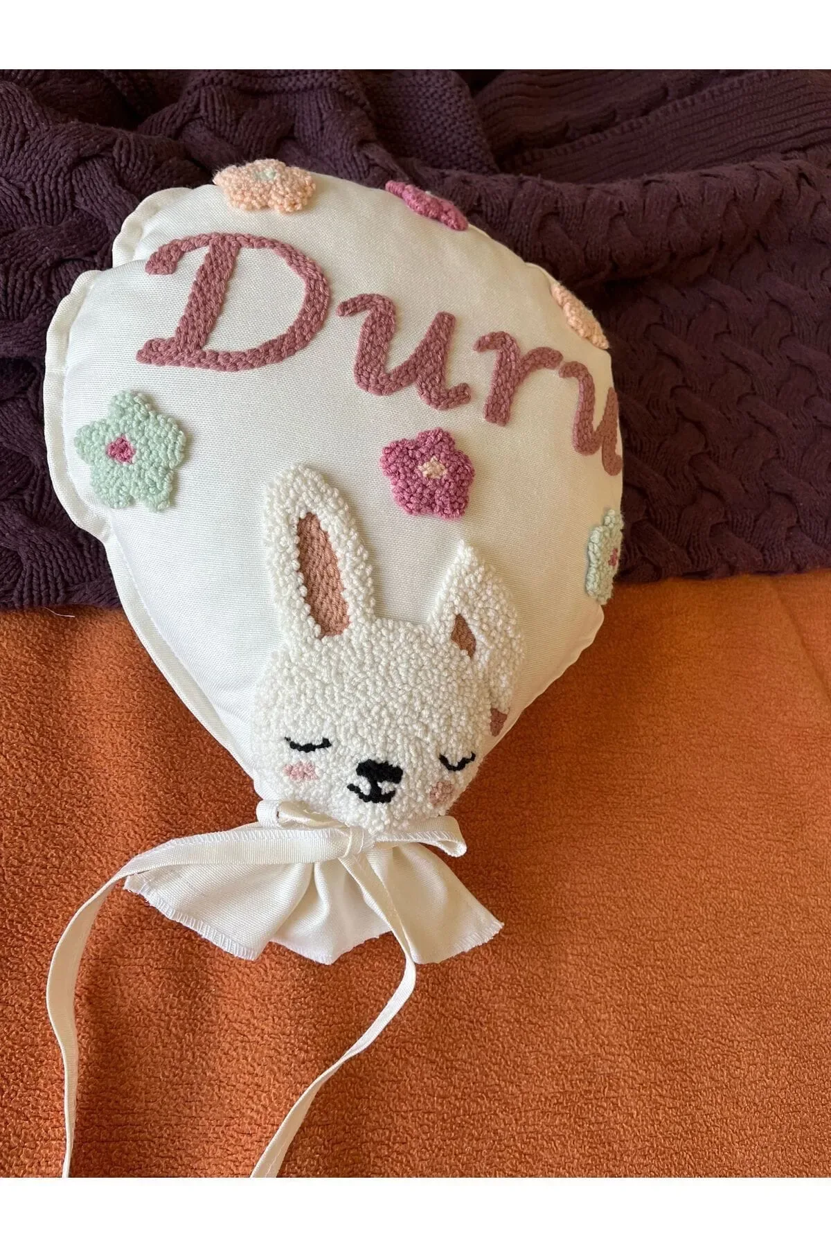 İsme Özel Bebek Dekoratif Balon Yastık -İç Dolgulu, Model: PPK089 - Görsel 3