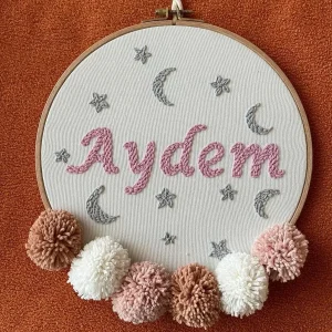 İsme Özel Bebek Kapı Süsü- Punch Kapı Süsü, Model: PPVP00048