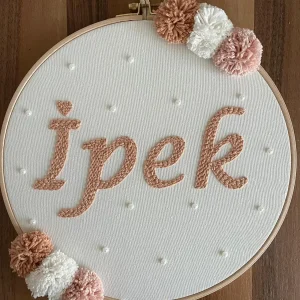 İsme Özel Bebek Kapı Süsü- Punch Kapı Süsü, Model: PPVP00067
