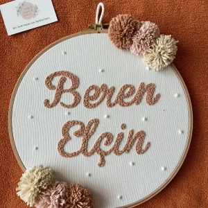 İsme Özel Bebek Kapı Süsü- Punch Kapı Süsü, Model: PPVP00088