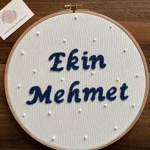 İsme Özel Bebek Kapı Süsü- Punch Kapı Süsü, Model: PPVP00095