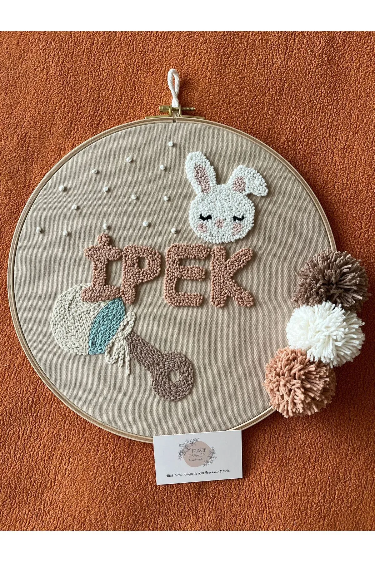 İsme Özel Bebek Kapı Süsü- Punch Kapı Süsü, Model: PPVP00104