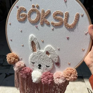İsme Özel Bebek Kapı Süsü- Punch Kapı Süsü, Model: PPVP00114 - Görsel 4