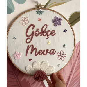 İsme Özel Bebek Kapı Süsü- Punch Kapı Süsü, Model: PPVP00115