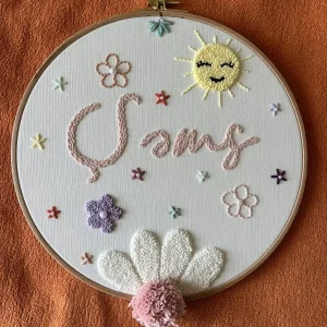 İsme Özel Bebek Kapı Süsü- Punch Kapı Süsü, Model: PPVP00125
