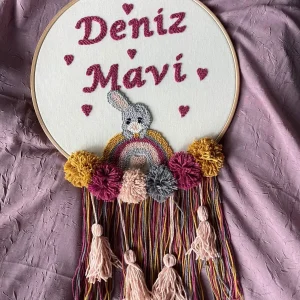 İsme Özel Bebek Kapı Süsü- Punch Kapı Süsü, Model: PPVP00145