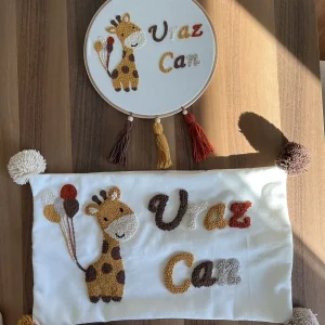İsme Özel Bebek Takı Yastık Kılıfı & Kapı Süsü