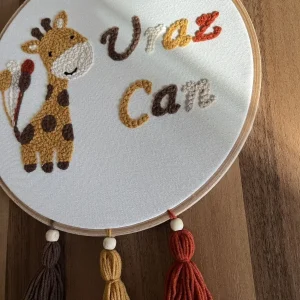 İsme Özel Bebek Takı Yastık Kılıfı & Kapı Süsü - Görsel 4