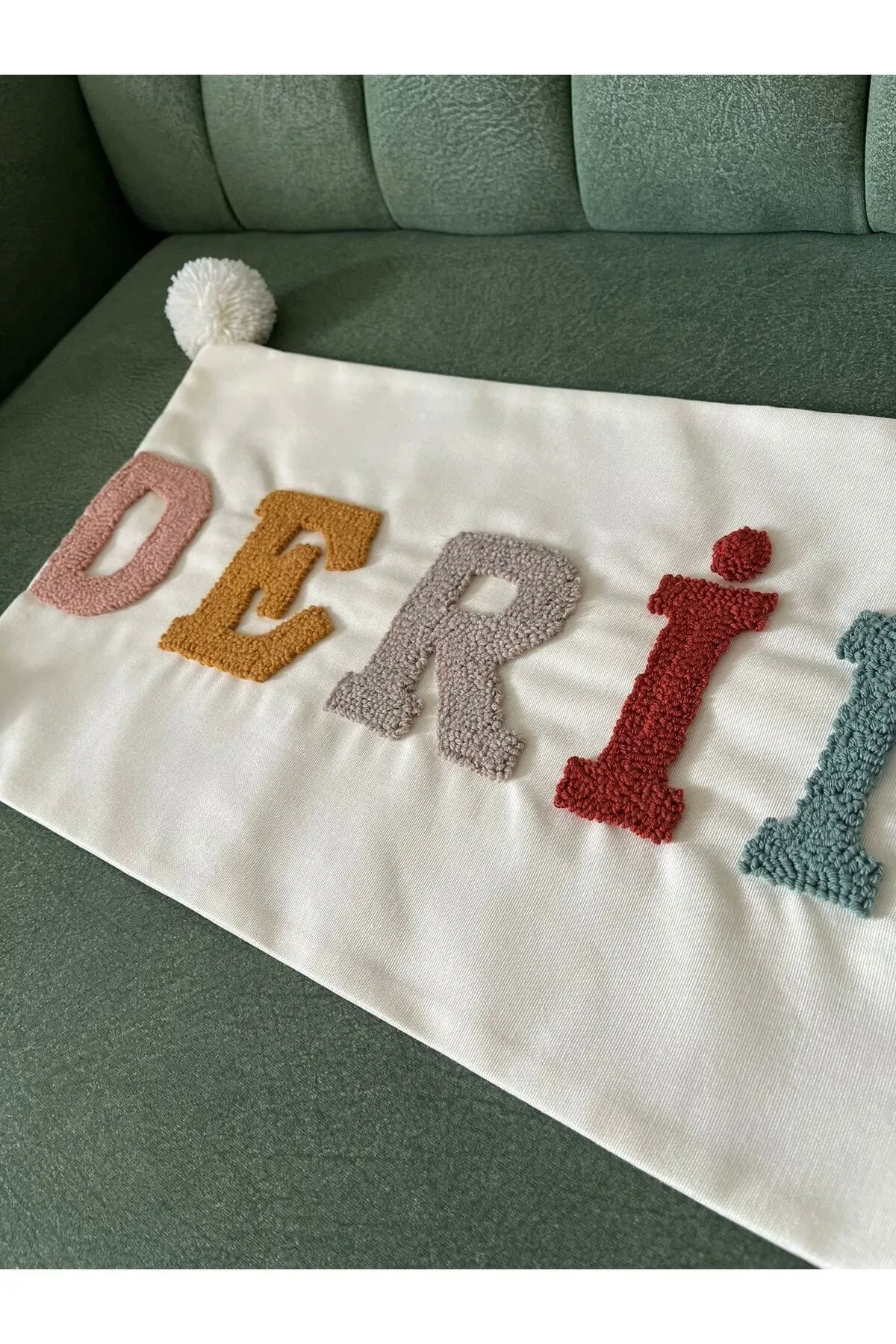İsme Özel Bebek Takı Yastık Kılıfı Model: PPK025 - Görsel 2