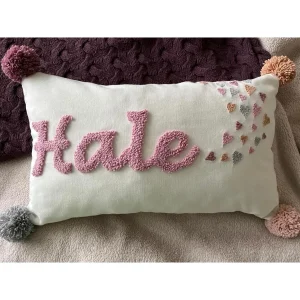İsme Özel Bebek Takı Yastık Kılıfı Model: PPK062