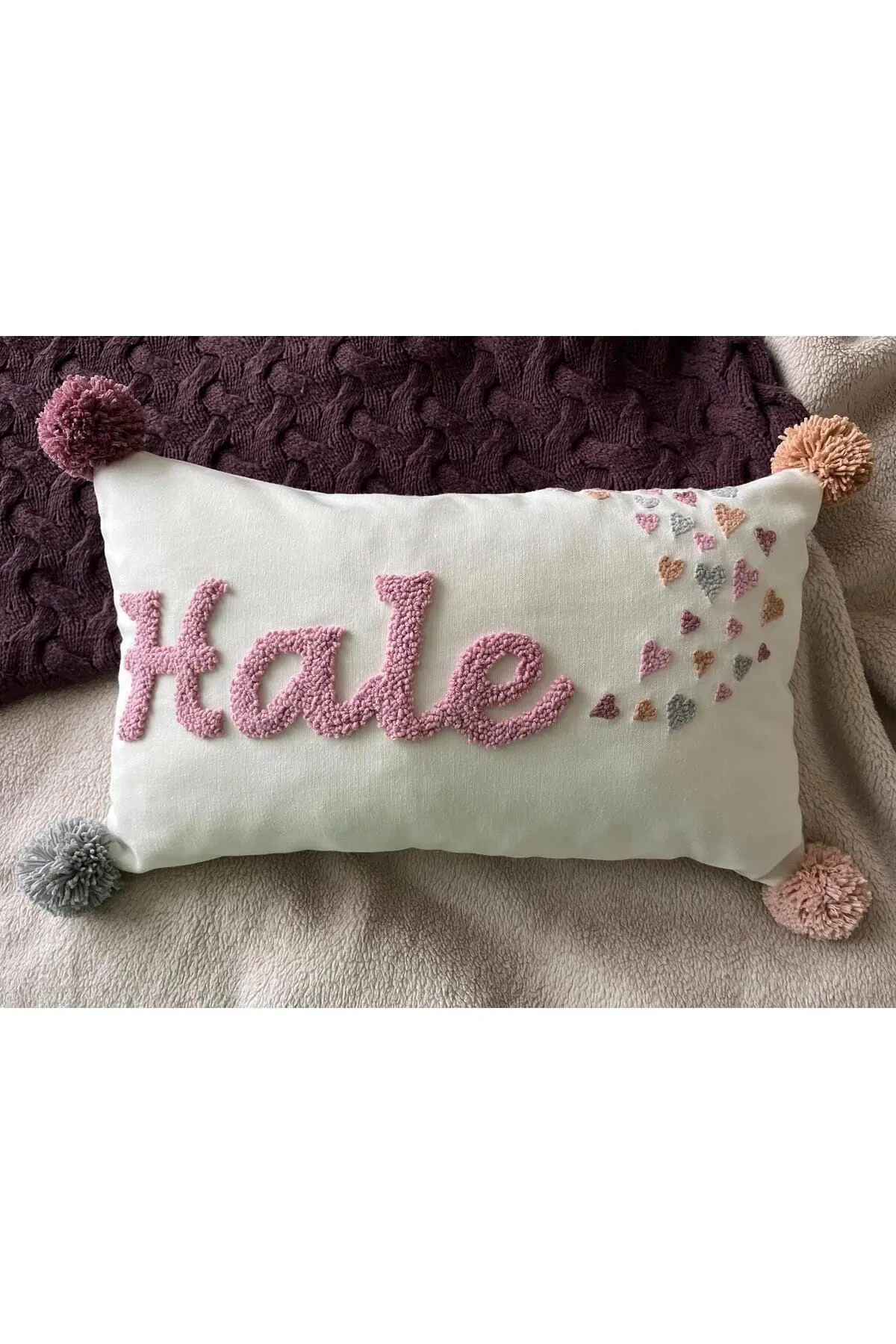 İsme Özel Bebek Takı Yastık Kılıfı Model: PPK062 - Görsel 2