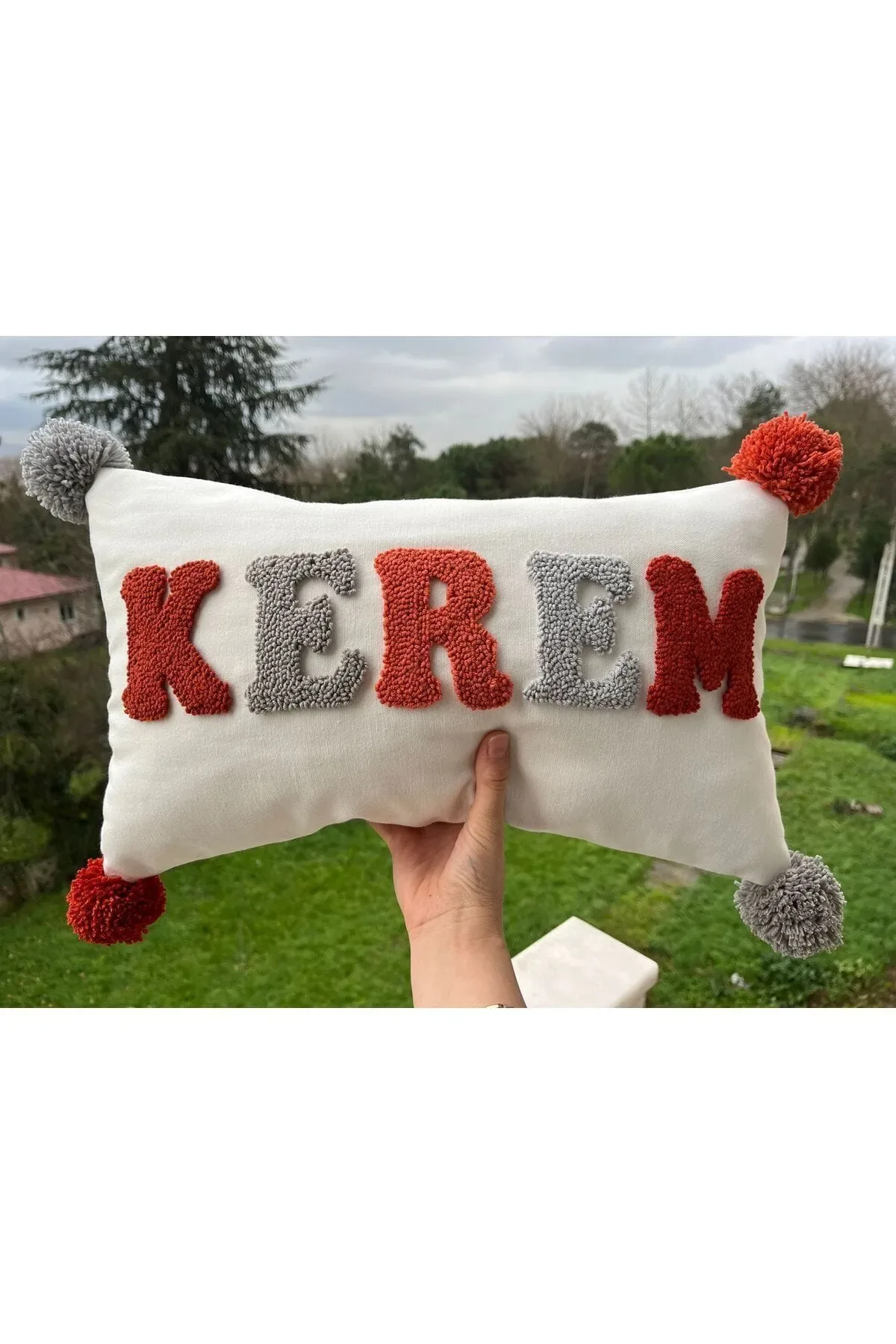 İsme Özel Bebek Takı Yastık Kılıfı Model: PPK064