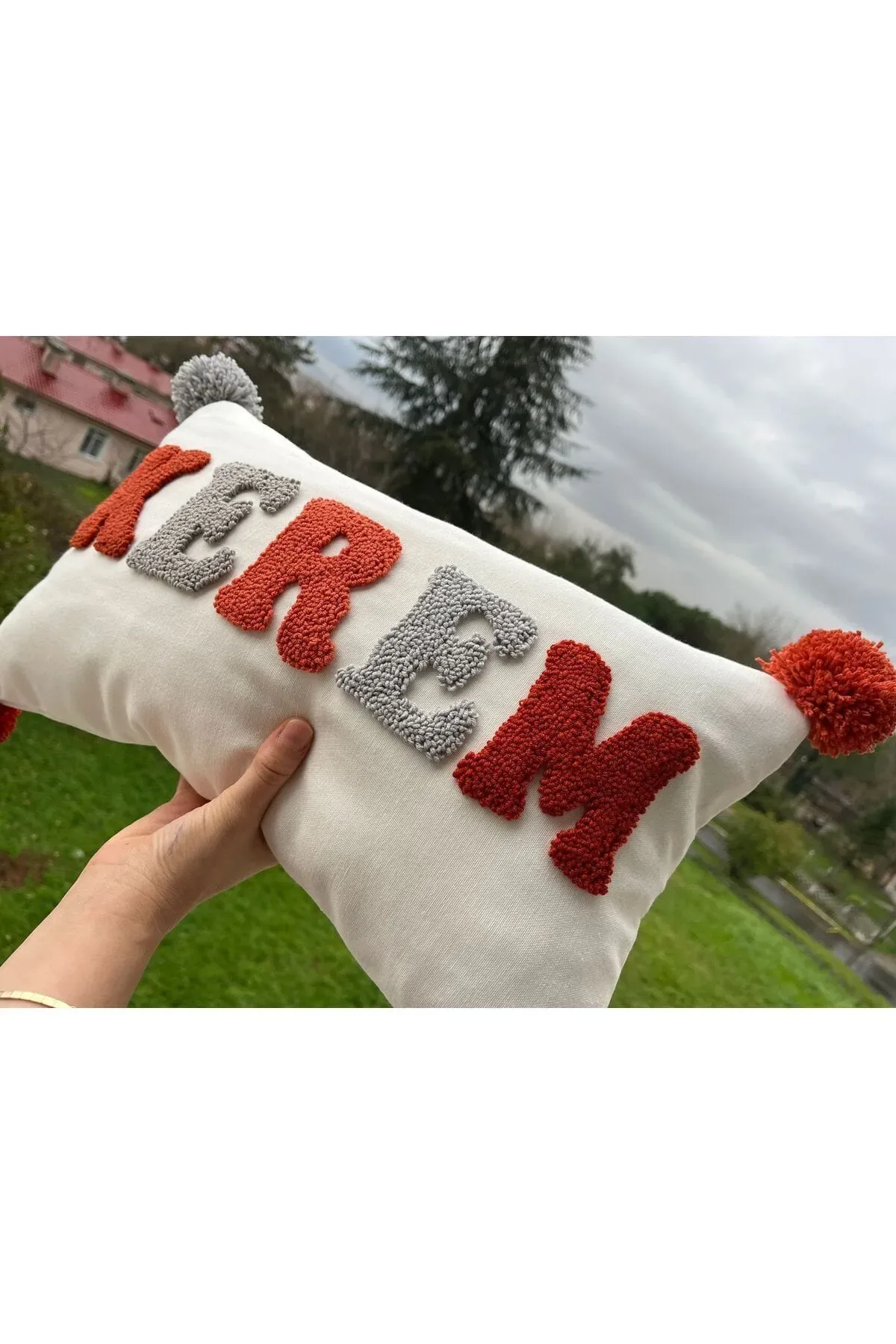 İsme Özel Bebek Takı Yastık Kılıfı Model: PPK064 - Görsel 3