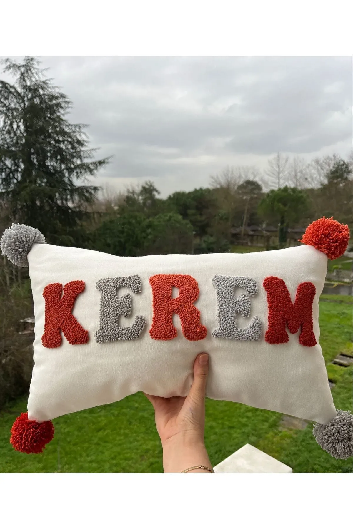 İsme Özel Bebek Takı Yastık Kılıfı Model: PPK064 - Görsel 4