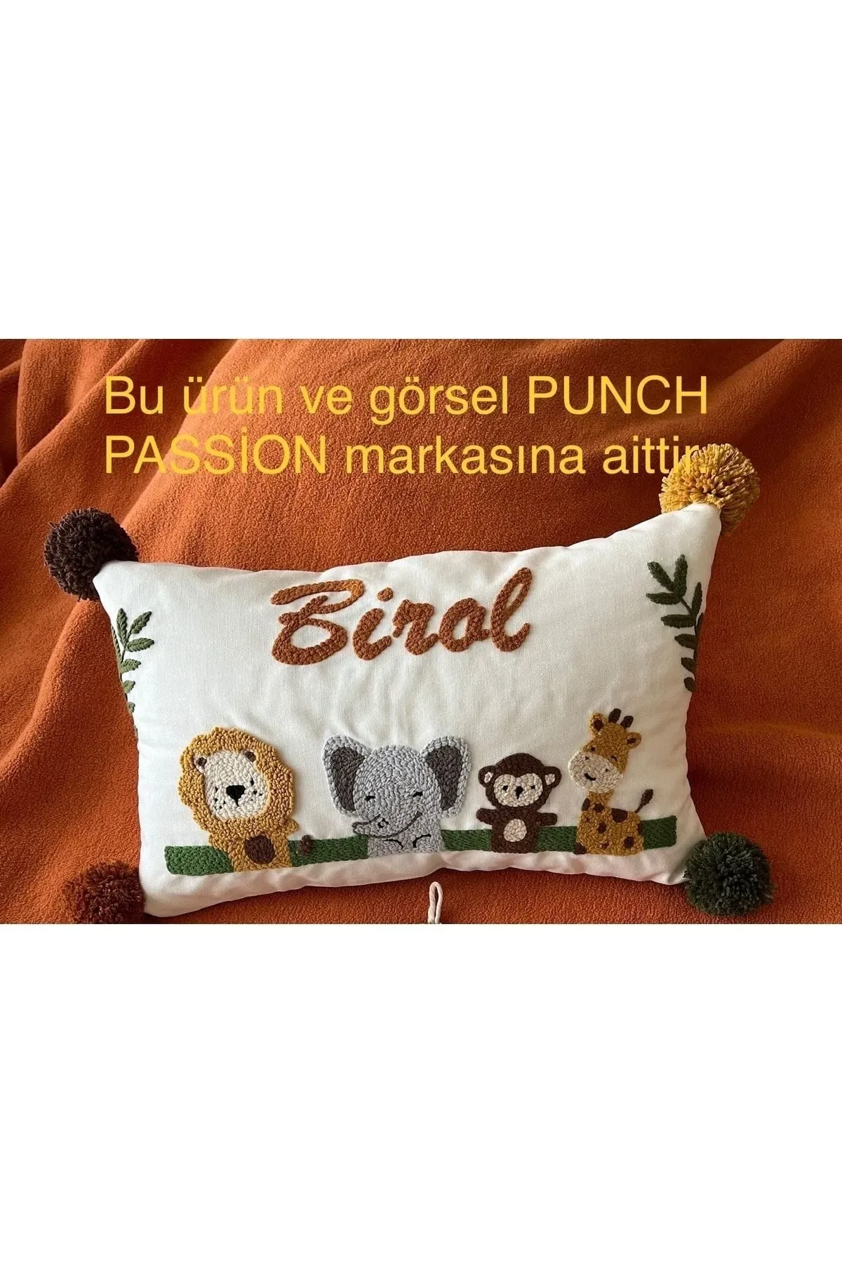 İsme Özel Bebek Takı Yastık Kılıfı Model: PPK068