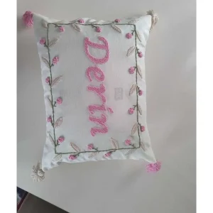 İsme Özel Bebek Takı Yastık Kılıfı Model: PPK072