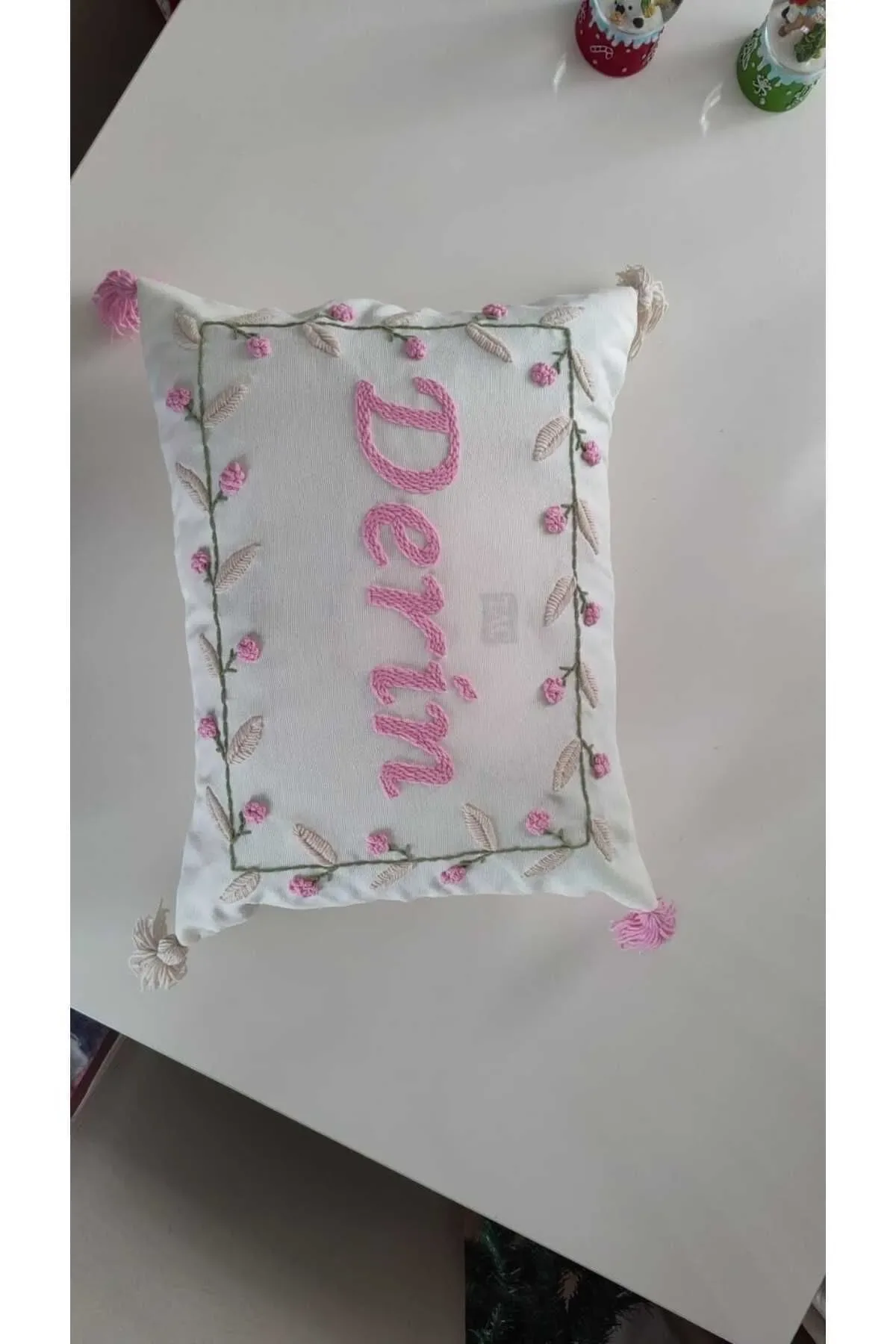 İsme Özel Bebek Takı Yastık Kılıfı Model: PPK072