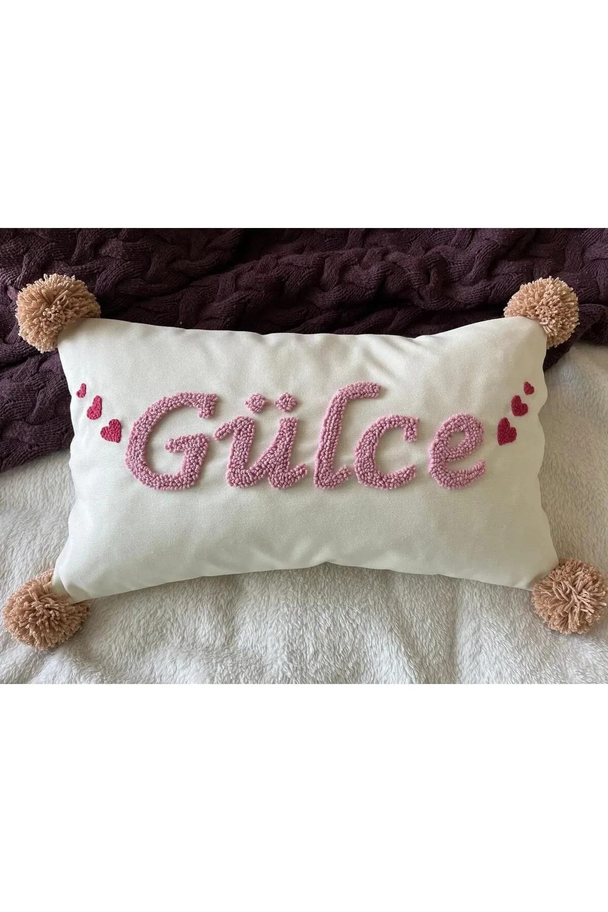 İsme Özel Bebek Takı Yastık Kılıfı Model: PPK077 - Görsel 2