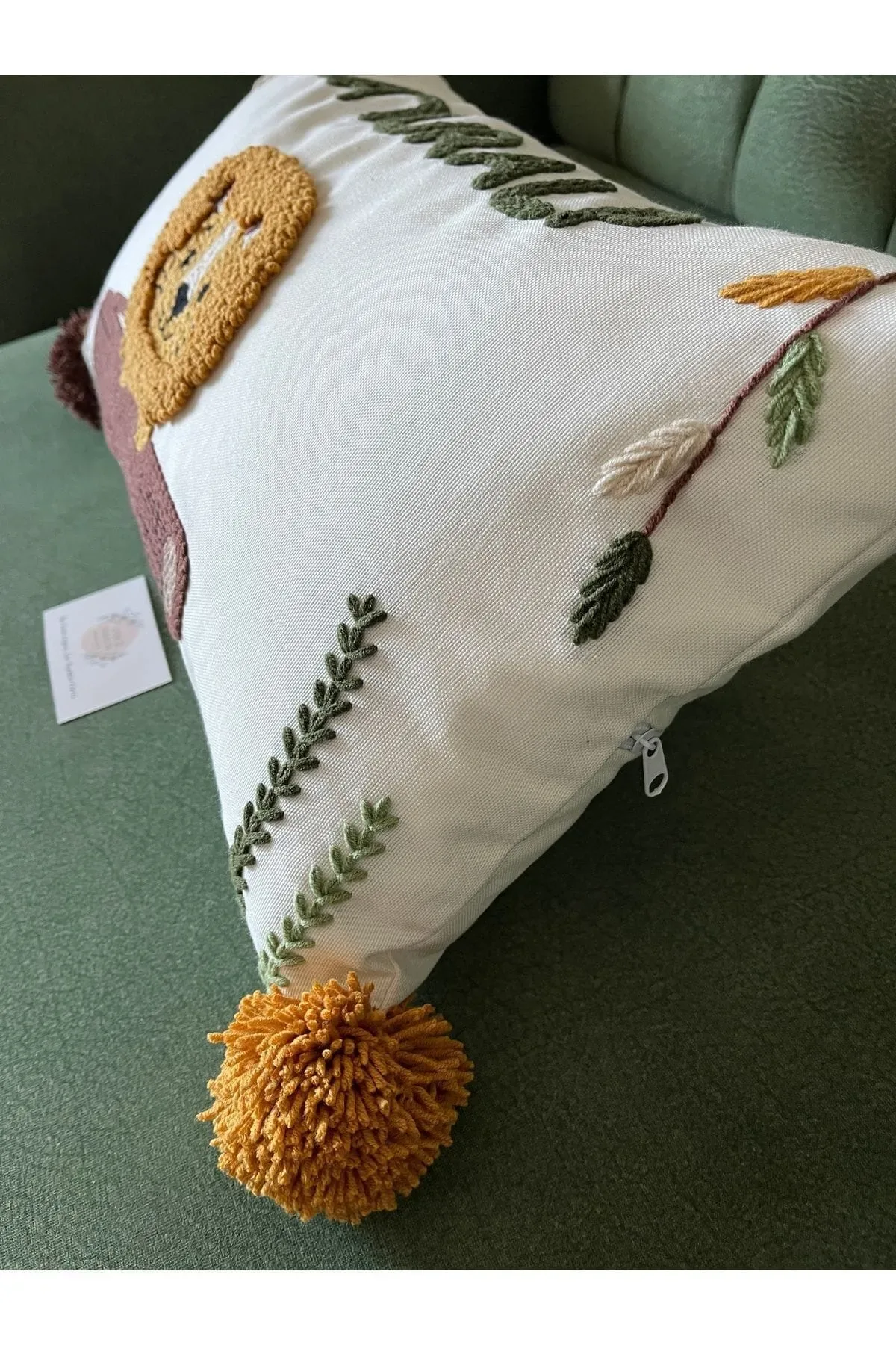 İsme Özel Bebek Takı Yastık Kılıfı Model: PPK099 - Görsel 4