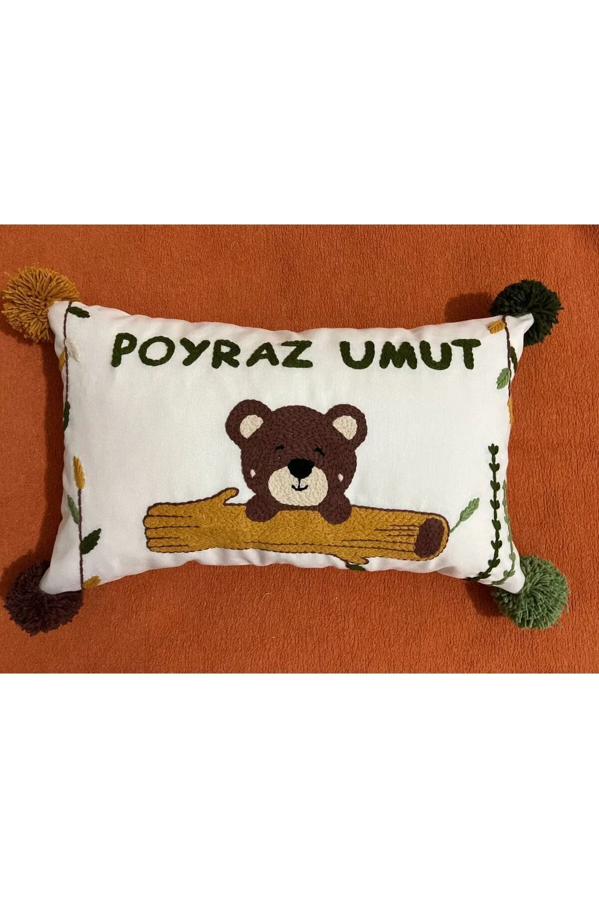 İsme Özel Bebek Takı Yastık Kılıfı Model: PPK102A