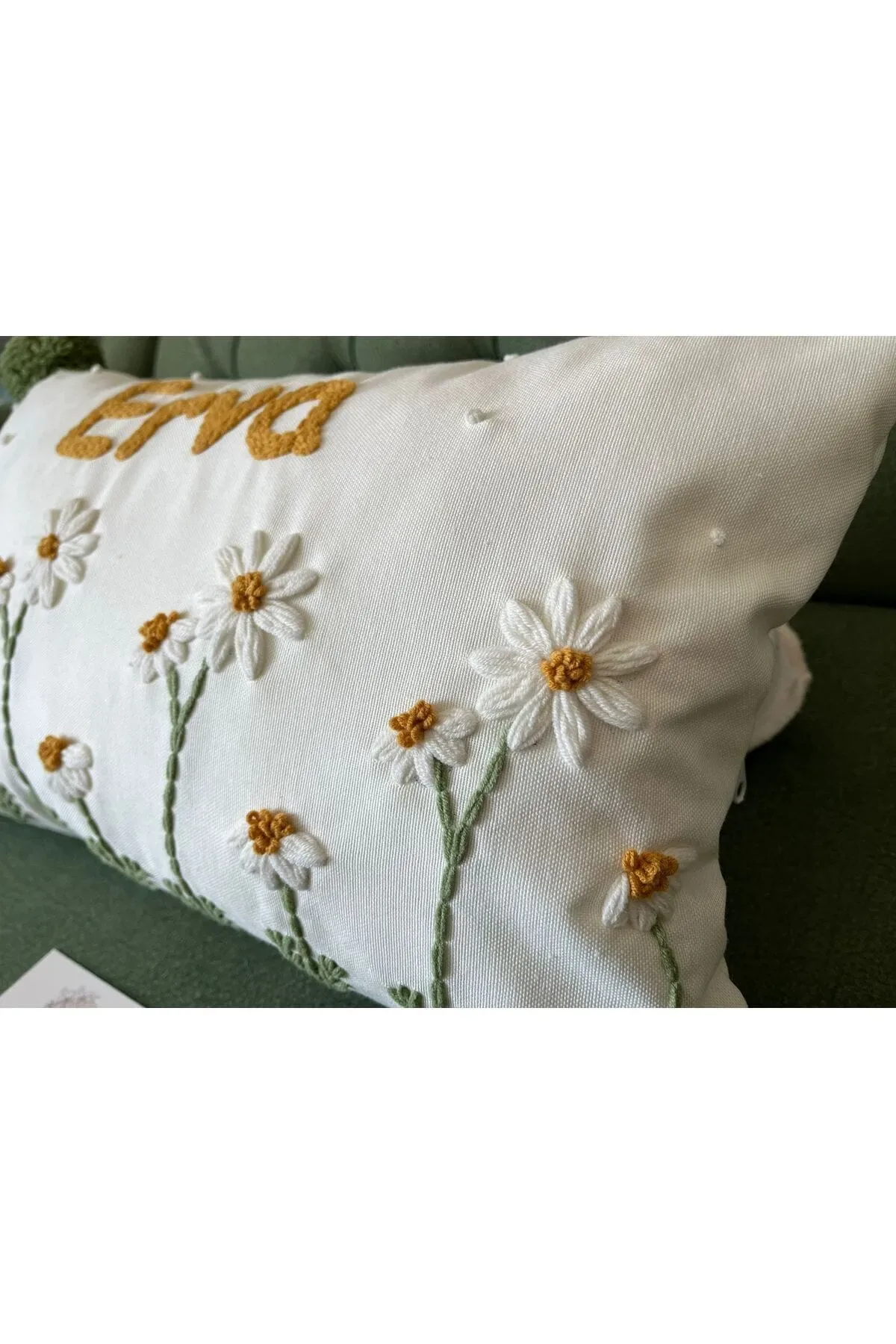 İsme Özel Bebek Takı Yastık Kılıfı Model: PPK104A - Görsel 3