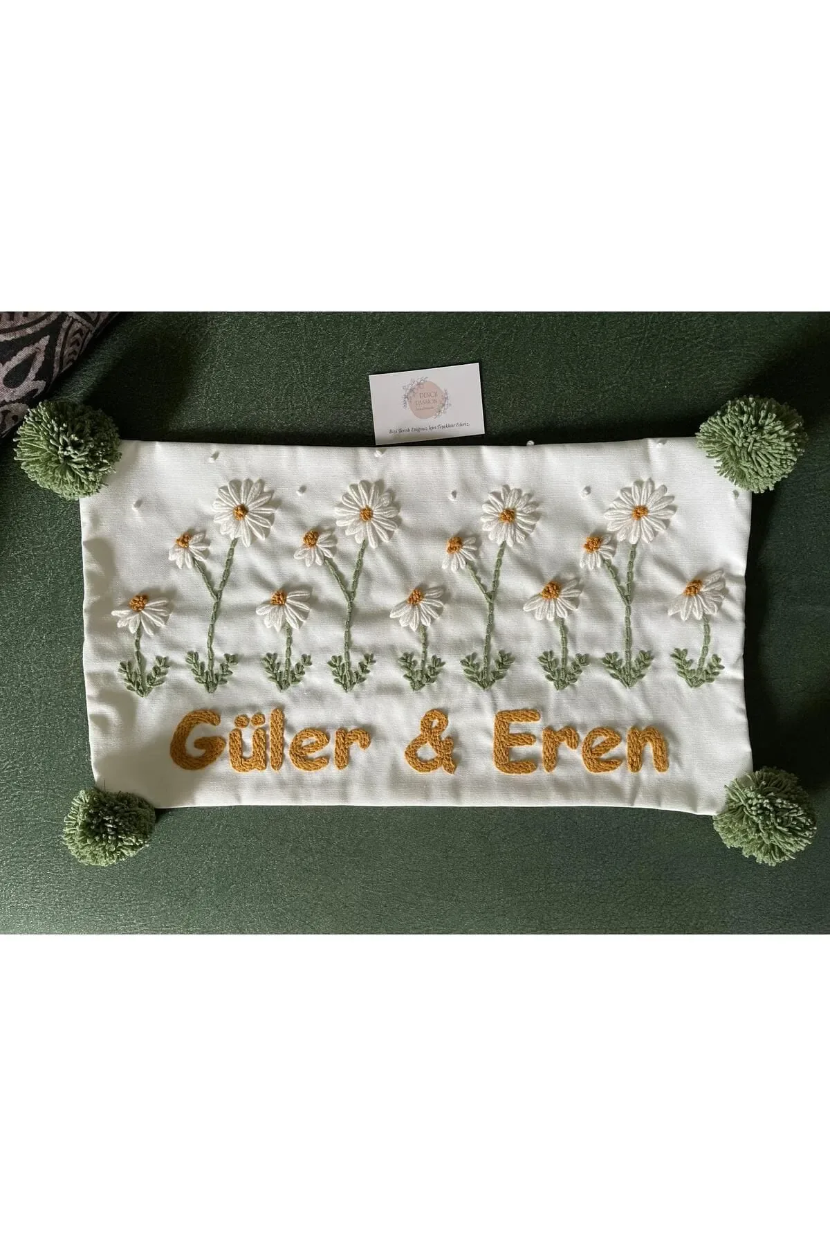 İsme Özel Bebek Takı Yastık Kılıfı Model: PPK122 - Görsel 2