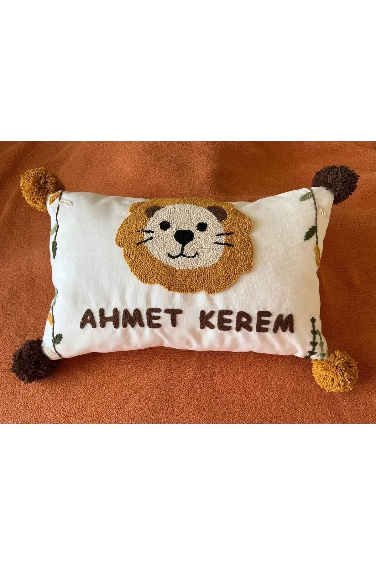 İsme Özel Bebek Takı Yastık Kılıfı Model: PPK136A