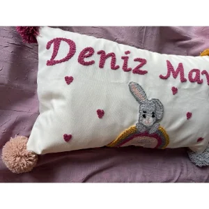 İsme Özel Bebek Takı Yastık Kılıfı Model: PPK153 - Görsel 3