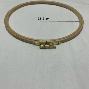 Allizol Vidalı Ahşap Nakış Kasnağı (AL 202-6), Punch Kasnağı (21,5 CM'LİK TEK KASNAK)