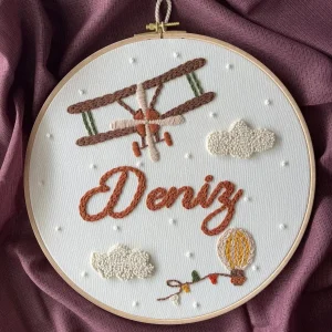 İsme Özel Bebek Kapı Süsü- Punch Kapı Süsü, Model:  Model: PPVP00164