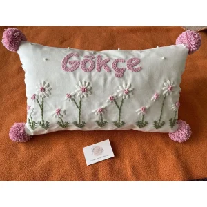Punch Işlemeli Isimli Kapı Süsü Ve Takı Yastığı Takımı (İÇ DOLGUsuz) Model: PPS028 - Görsel 7