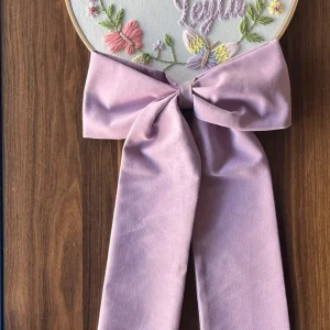 Bebek kapı süsü, hastane kapı süsü, 30cm, punch nakışlı, isimli kapı süsü hediyelik-Model:PP.BKS.009
